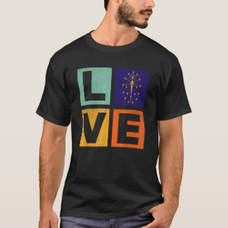 Camiseta Indiana Flag Love Indiana