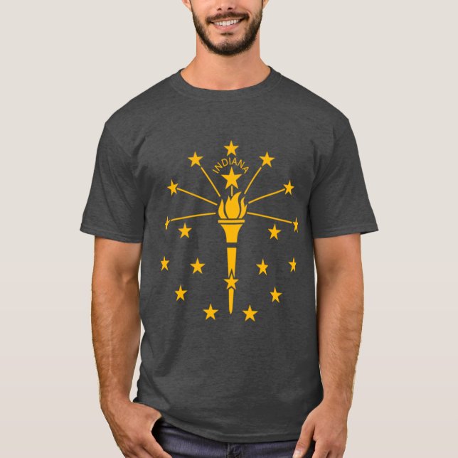 Camiseta Indiana Flag of State 1 (Frente)