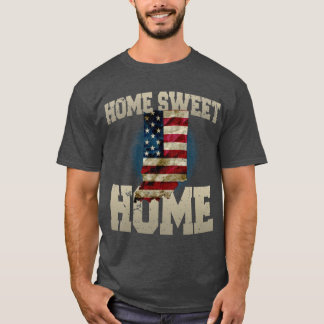 Camiseta Indiana Home sweet Home US Flag Awesome Design Gif