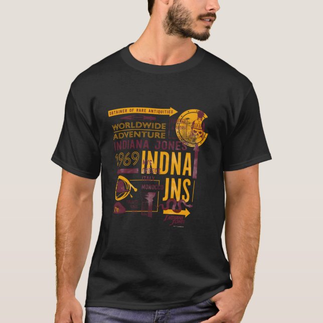 Camiseta Indiana Jones And The Dial Of Destiny Worldwide Ad (Frente)