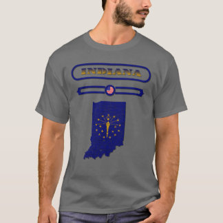 Camiseta INDIANA MAP INDIANA UNITED STATES SAMER BRASIL ret