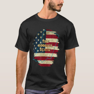 Camiseta Indiana No Motto Flag Dos Eua