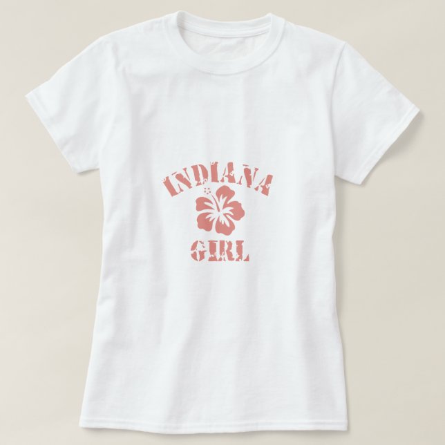 Camiseta Indiana Pink Girl (Frente do Design)