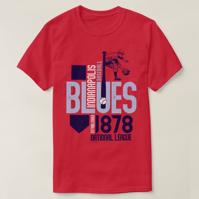 Camiseta Indianápolis Blues (Frente do Design)