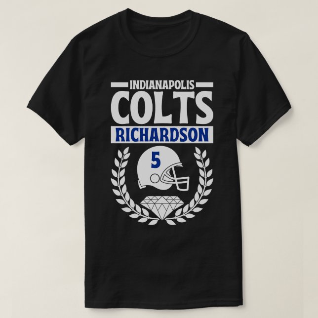 Camiseta Indianapolis Colts Richardson 5 Americano 1 (Frente do Design)