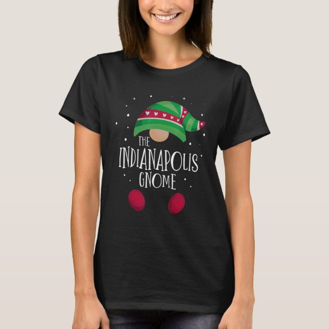 Camiseta Indianapolis Gnome Family Matching Christmas Pajam (Frente)