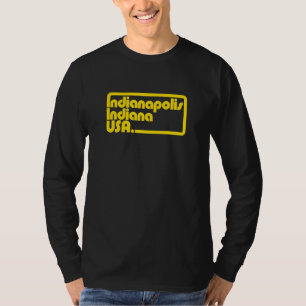 Camiseta Indianapolis Indiana Usa Via RetroRetangular