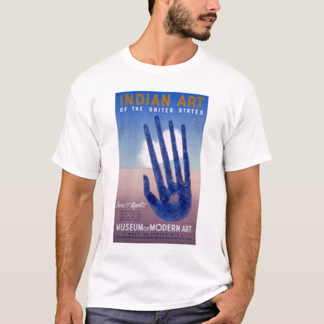 Camiseta Indiano da arte moderna do museu WPA 1938 (Frente)