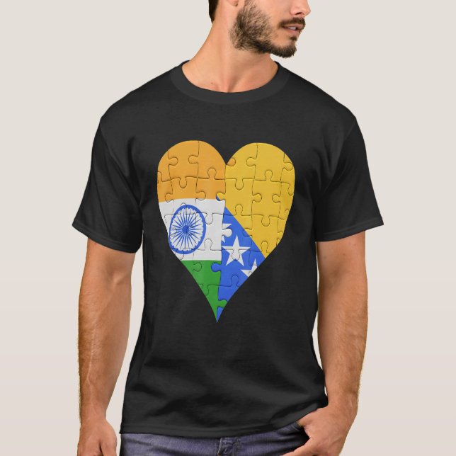 Camiseta Indiano Flag Heart (Frente)