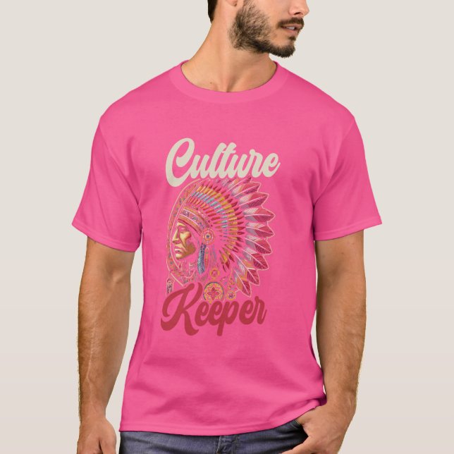 Camiseta Indiano Indígena Indígena Cherokee Apache Tribe Na (Frente)