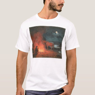 Camiseta Indiano por uma fogueira (0744A)