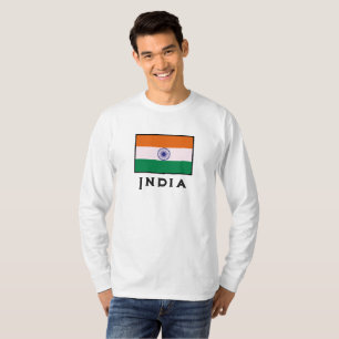Camiseta Indiano Tricolor Tiranga Flag