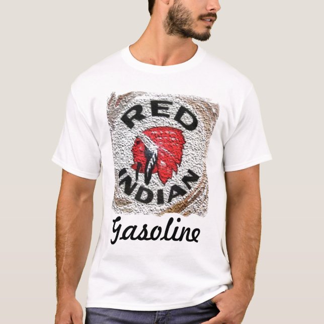 Camiseta Indiano vermelho, anúncio retro (Frente)