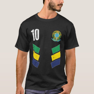 Camiseta Indicador Brasil Número 10 Ventilador de Futebol
