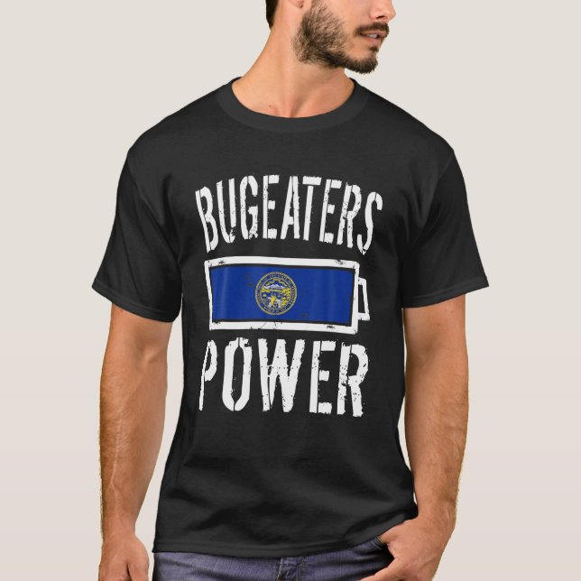 Camiseta Indicador de Nebraska T Shirt Bugeater Prou de Bat (Frente)