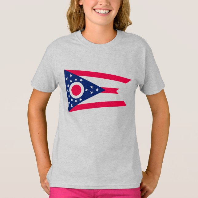 Camiseta Indicador Ohio: A faixa do Estado de Buckeye (Frente)