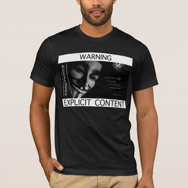 Camiseta Índice explícito ANÓNIMO (Frente)