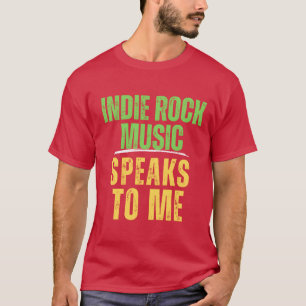 Camiseta Indie Rock Music fala comigo sobre música retrô