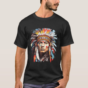 Camiseta Indígena Indígena Americana Sobrevive à Liberdade