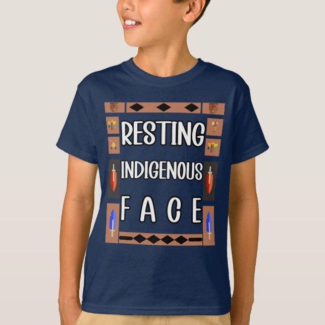 Camiseta Indígenas em repouso (Frente)