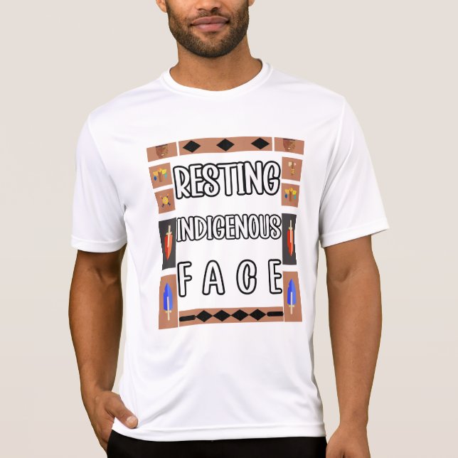 Camiseta Indígenas em repouso (Frente)