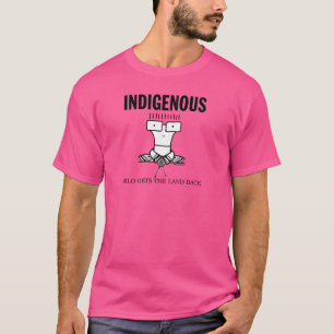 Camiseta Indígenas Milo Getshe Devolve a Terra vintage amig