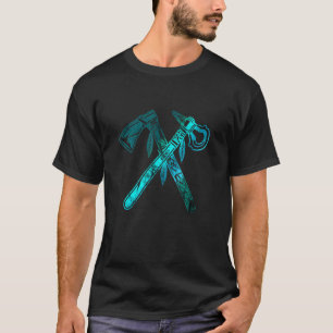 Camiseta Indígenas Nativo Americano Tomahawk Ax Abstrato I