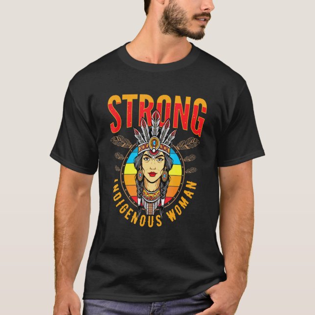 Camiseta Indígenas Ou Indígenas Resistentes Fortes (Frente)