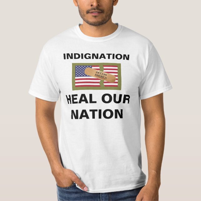 CAMISETA INDIGNAÇÃO CURAR NOSSA NAÇÃO (Frente)