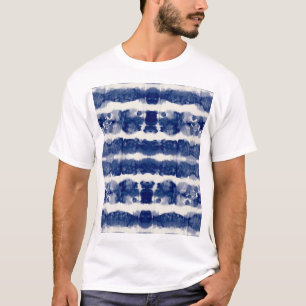 Camiseta Indigo Art: Abstrato Watercolor Chaos.