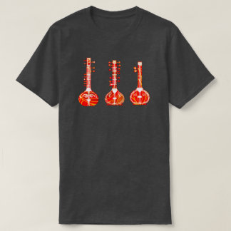 Camiseta índio Folical Instruments Sitar Veena Tanpura