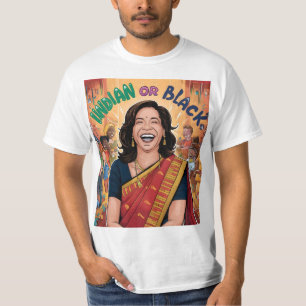 Camiseta Índio ou Preto   Kamala Harris