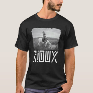 Camiseta Índio Sioux a Cavalo Orgulho Indígena Americano