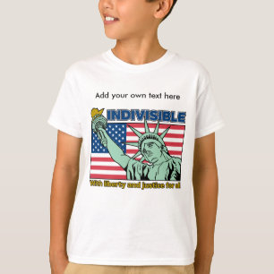Camiseta Indivisivel: Com Liberdade e Justiça para Todos
