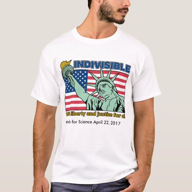 Camiseta Indivisivel: Com Liberdade e Justiça para Todos (Frente)