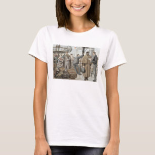 Camiseta Indo a bordo no Tilbury, 'de P & de O Pencillings