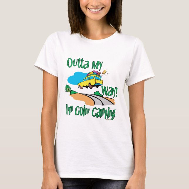Camiseta Indo acampar (Frente)