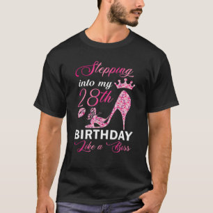 Camiseta Indo Ao Meu 28º Aniversário Como Um Chefe Gi De Bd