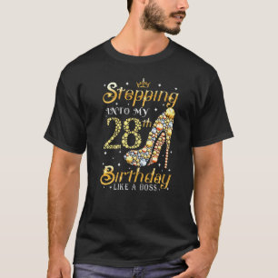 Camiseta Indo Ao Meu 28º Aniversário Como Uma Senhorita Che