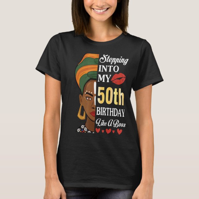 Camiseta Indo Ao Meu 50º Aniversário Como Um Chefe 50 Anos (Frente)