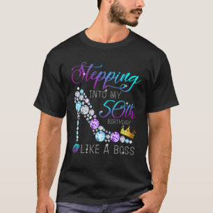 Camiseta Indo Ao Meu 50º Aniversário Dotando As Mulheres