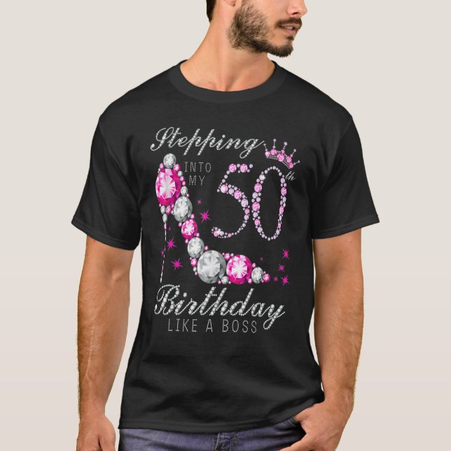 Camiseta Indo Ao Meu 50 Aniversário Como Um Chefe 50º B Da (Frente)