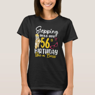 Camiseta Indo Ao Meu 56º Aniversário Como Um Chefe Por 56