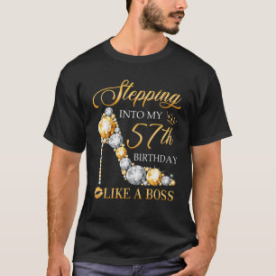Camiseta Indo Ao Meu 57º Aniversário Como Um Chefe Gi De Bd