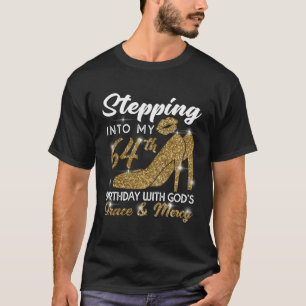 Camiseta Indo Ao Meu 64º Aniversário Com A Graça De Deus E