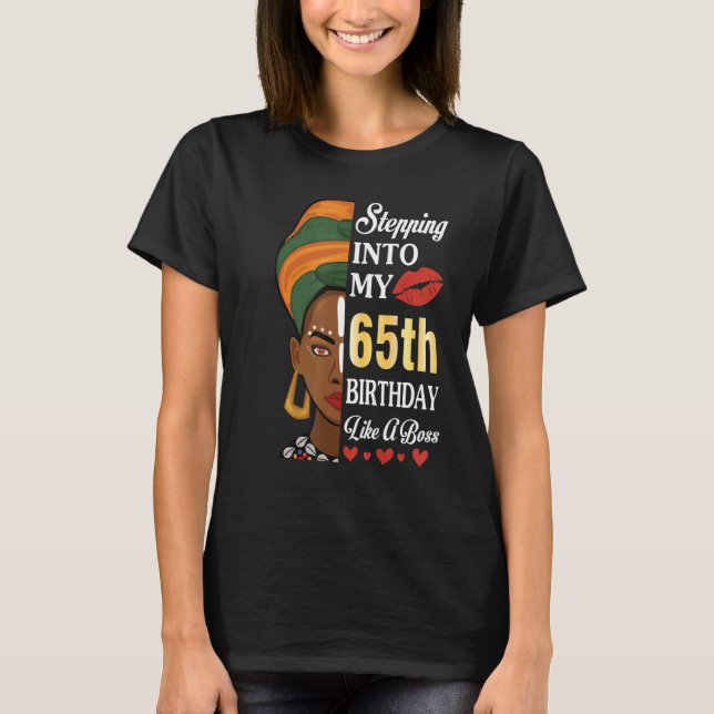 Camiseta Indo Ao Meu 65º Aniversário Como Um Chefe De 65 An (Frente)