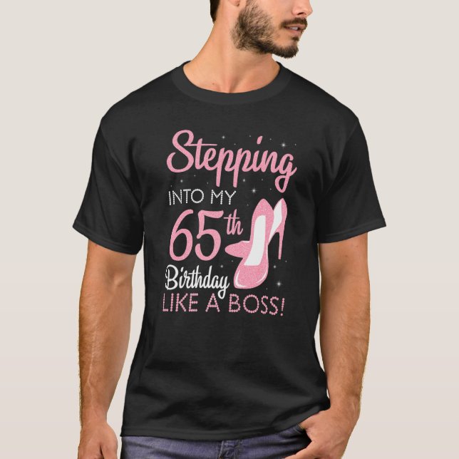 Camiseta Indo Ao Meu 65º Aniversário Como Um Chefe De 65 An (Frente)