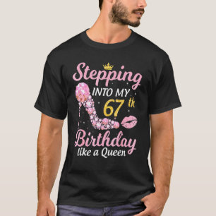 Camiseta Indo Ao Meu 67º Aniversário Como Um Chefe Bday W