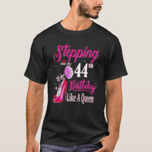 Camiseta Indo Ao Meu Aniversário 44 Como Uma Rainha 44 Yea