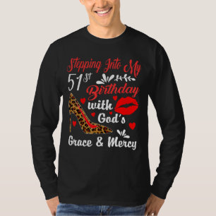 Camiseta Indo ao meu aniversário de 51 ruas com a Graça de